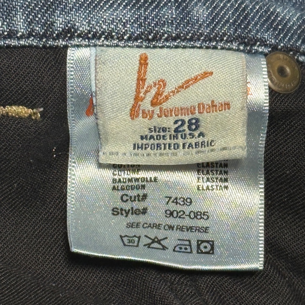 Citizens Of Humanity Dark Blue Denim Bermuda Shorts - Picture 7 of 9